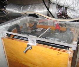 cover over starting battery (unfinished)