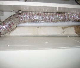 new ductwork and insulation in wet locker