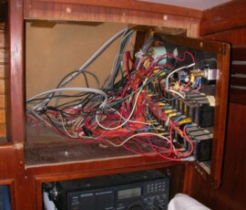 behind old panel