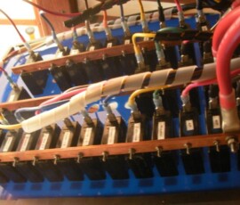 back of new panel, looking up from below