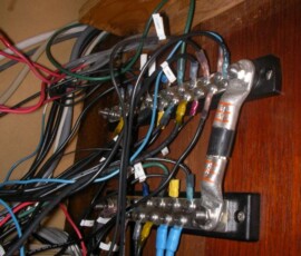 new ground bus bars on right side